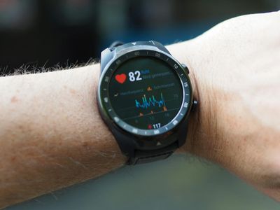 Smartwatch on wrist showing heart rate after workout